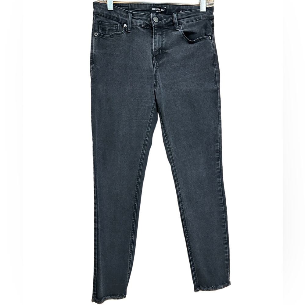 Kenneth Cole Jess Skinny Black Ankle Jeans Size 6